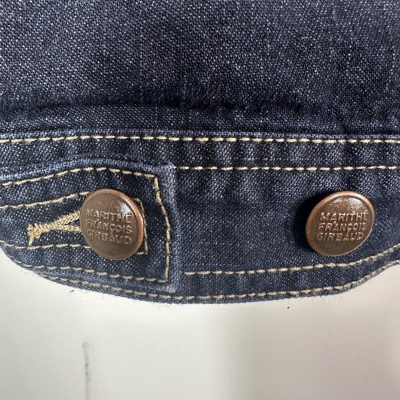 Marithe Francois Girbaud Denim Jacket MENS 2XL Blue SELVEDGE Cotton Full Zip - Picture 10 of 12